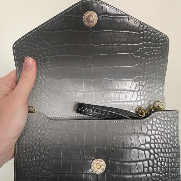 $15 SALE 🐊 BRAND NEW 🐊 BCBG style ombre faux croc mini crossbody clutch purse - Picture 7 of 9